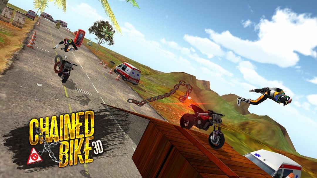 Chained Bike Games 3D screenshot game
