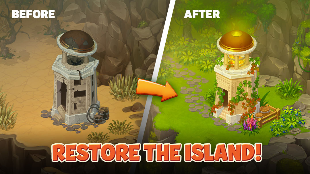 Island Hoppers: Jungle Farm ภาพหน้าจอเกม