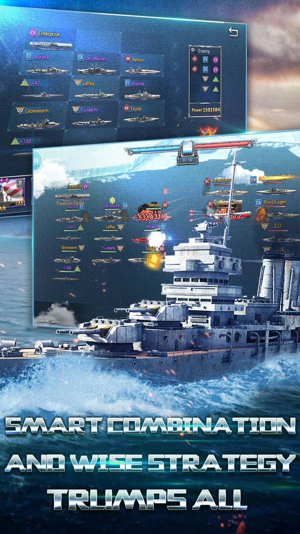 Fleet Command II: Naval Blitz 게임 스크린 샷
