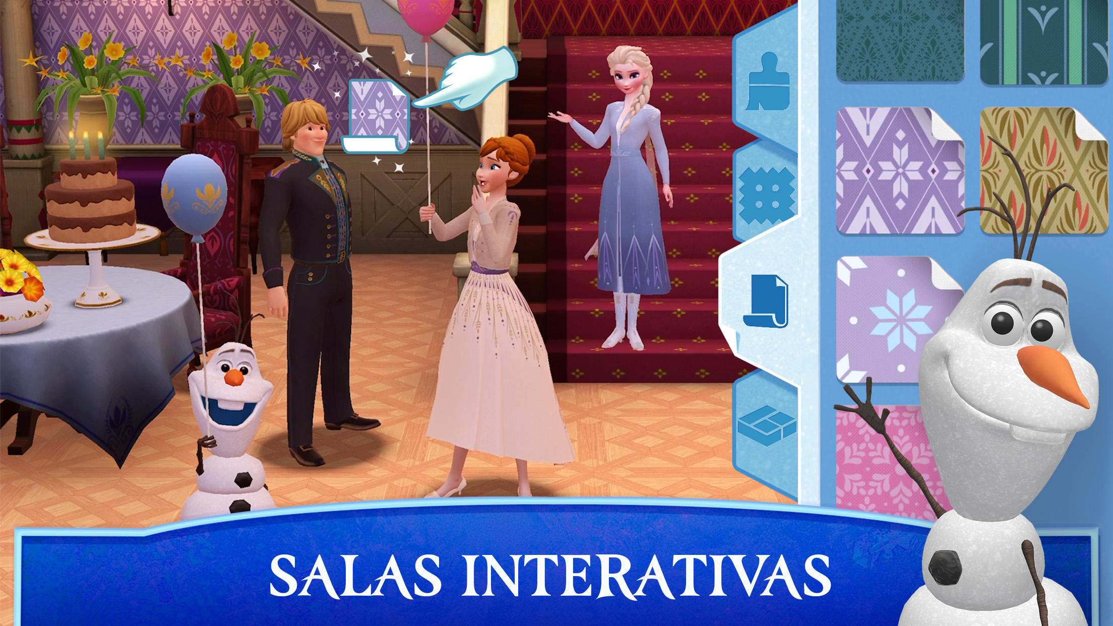 Captura de Tela do Jogo Disney Frozen: Castelo Real