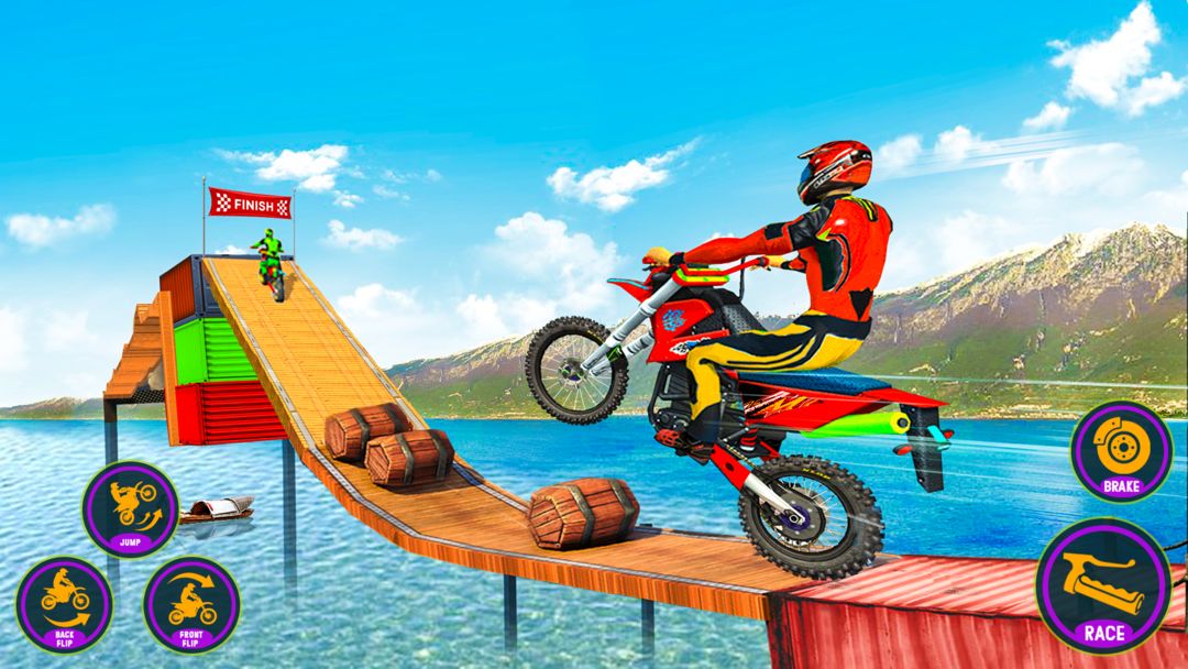 Screenshot of Bike Stunt Racing Bike Game
