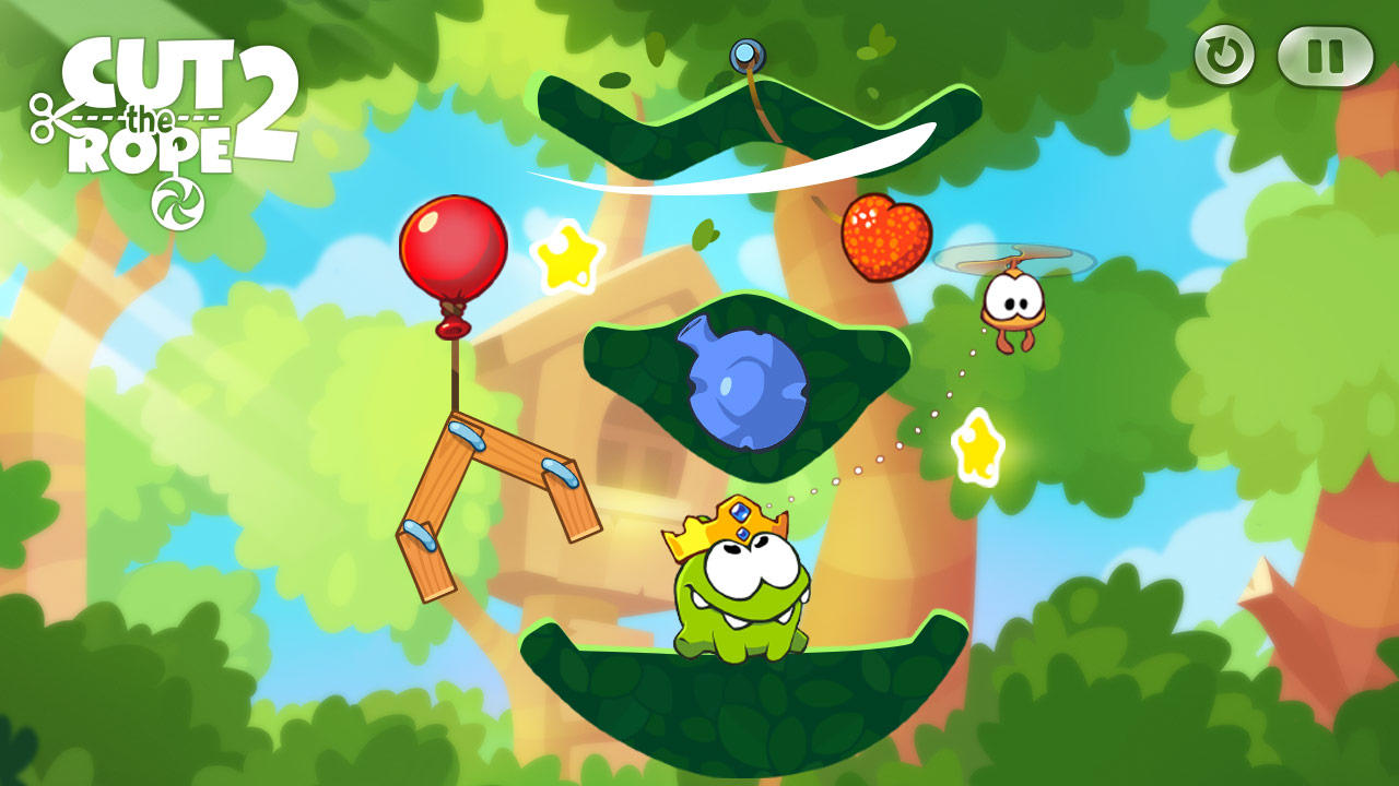 Скриншот игры Cut the Rope 2 (割绳子 2)