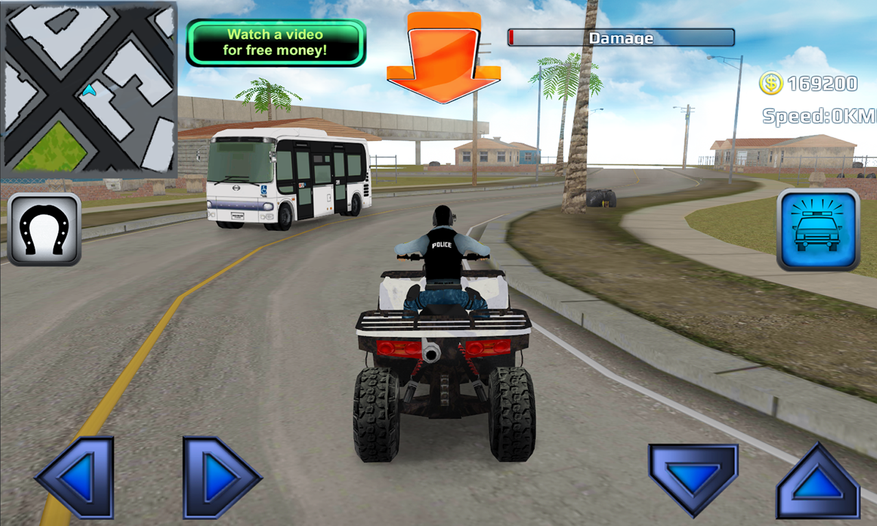 Police Quad Chase Simulator 3D Game Screenshot