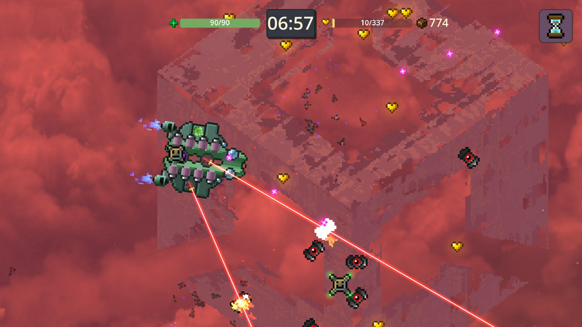 Cozy Space Survivors Game Screenshot