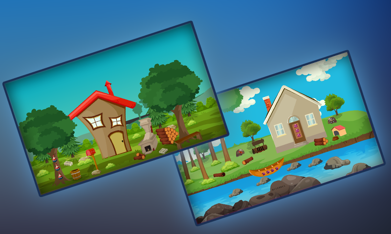 Cute Boy Escape From Green Garden House Game-309 Game Screenshot