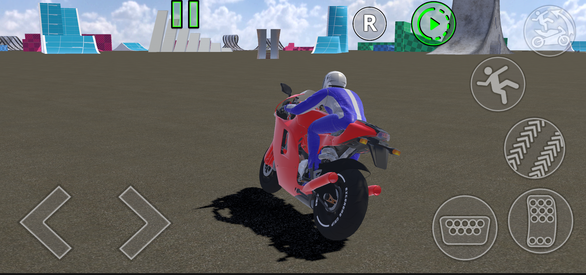 Motorcycle Ragdoll Crash Game Screenshot