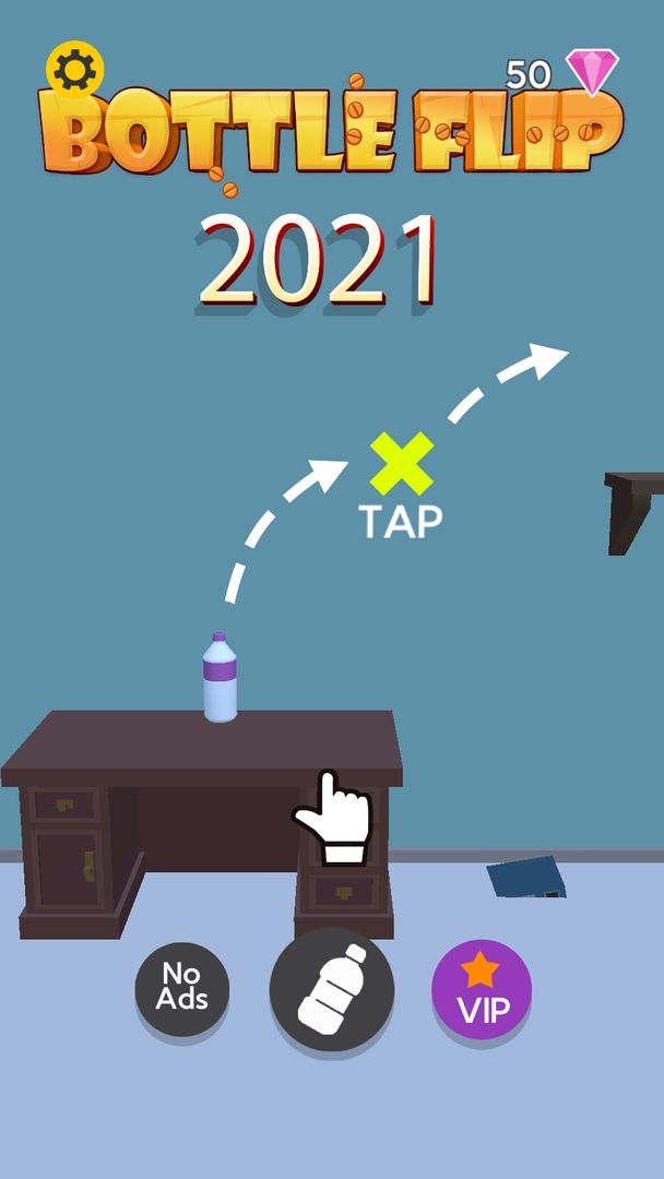Screenshot of Bottle Flip 2021 - New Bottle Challenge