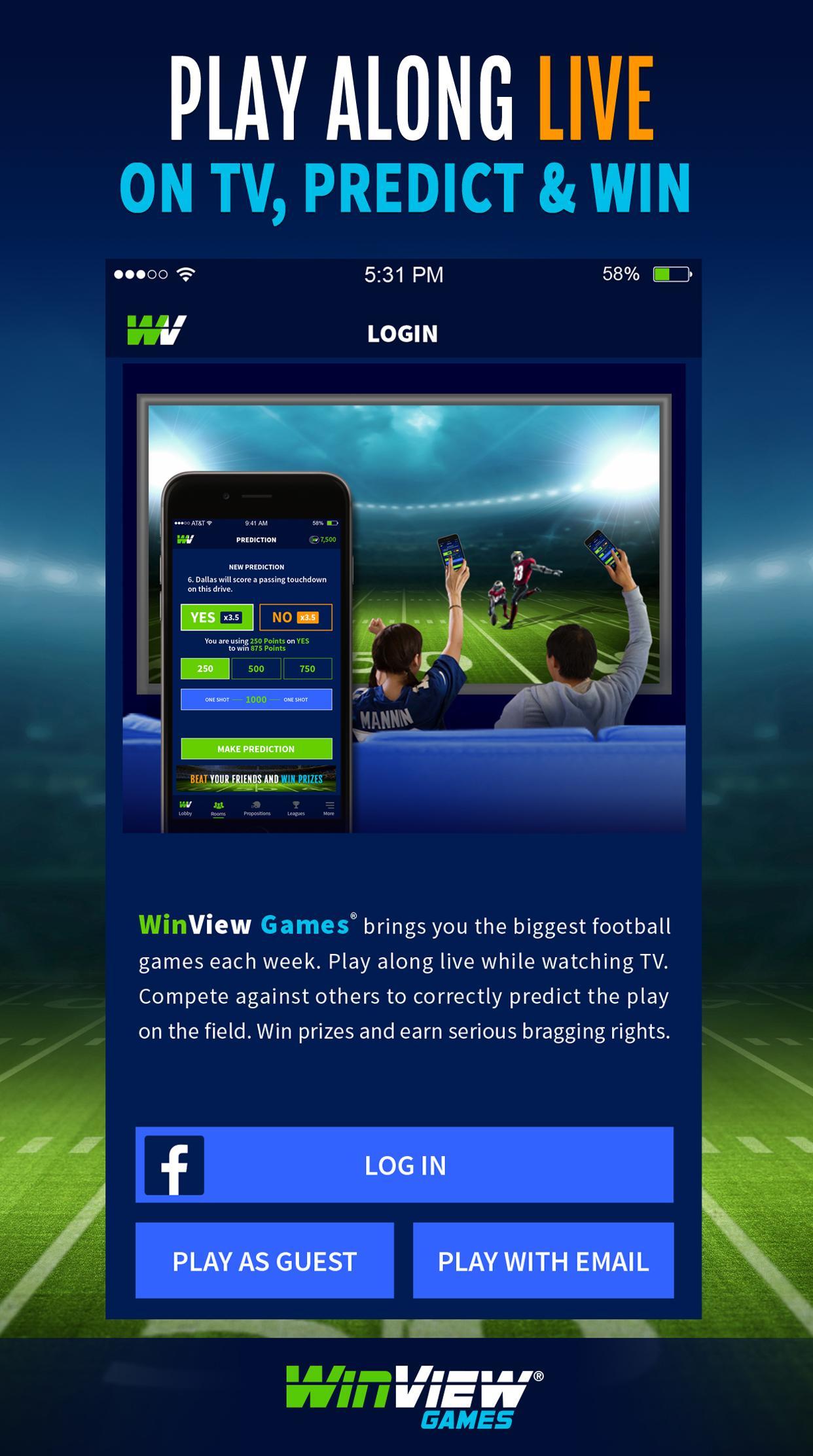 Screenshot 1 of WinView Games - Футбол в прямом эфире 1.0.0