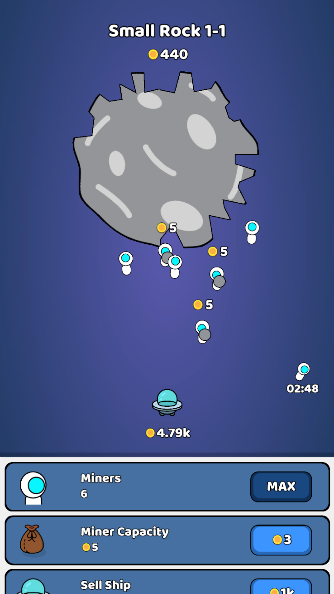 Idle Astro Game Screenshot