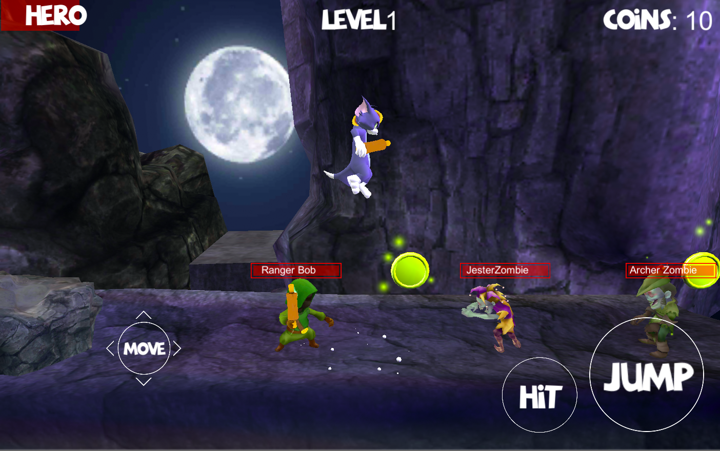 Tom 3D World Adventure Games ; Modern Platformer Game Screenshot
