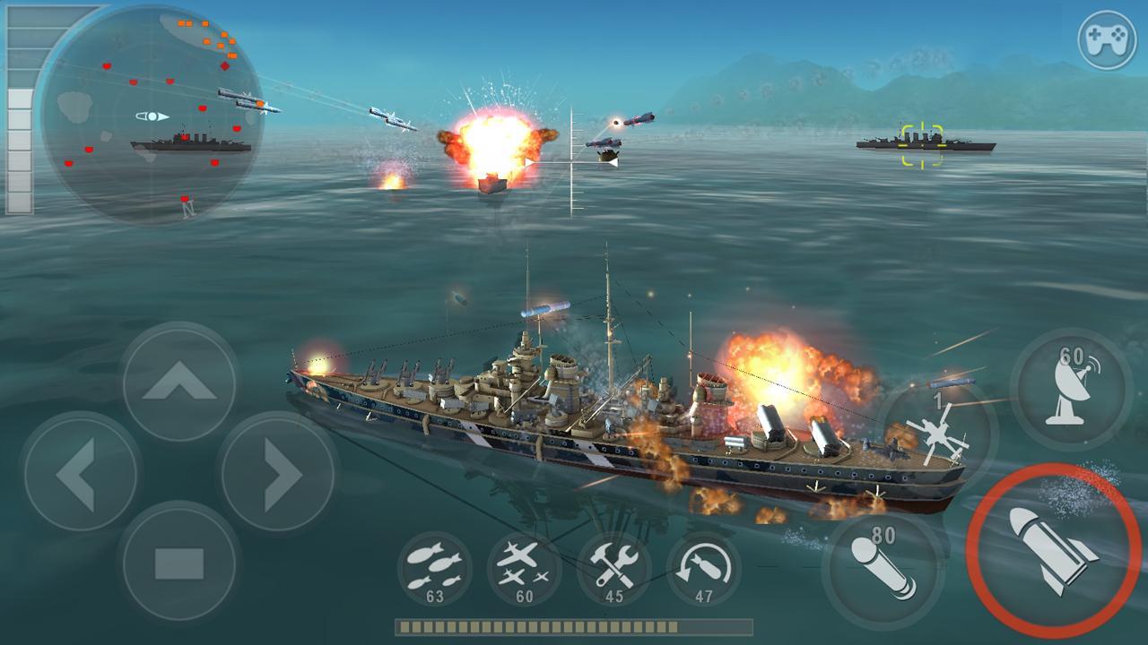 WARSHIP BATTLE:3D World War II Game Screenshot