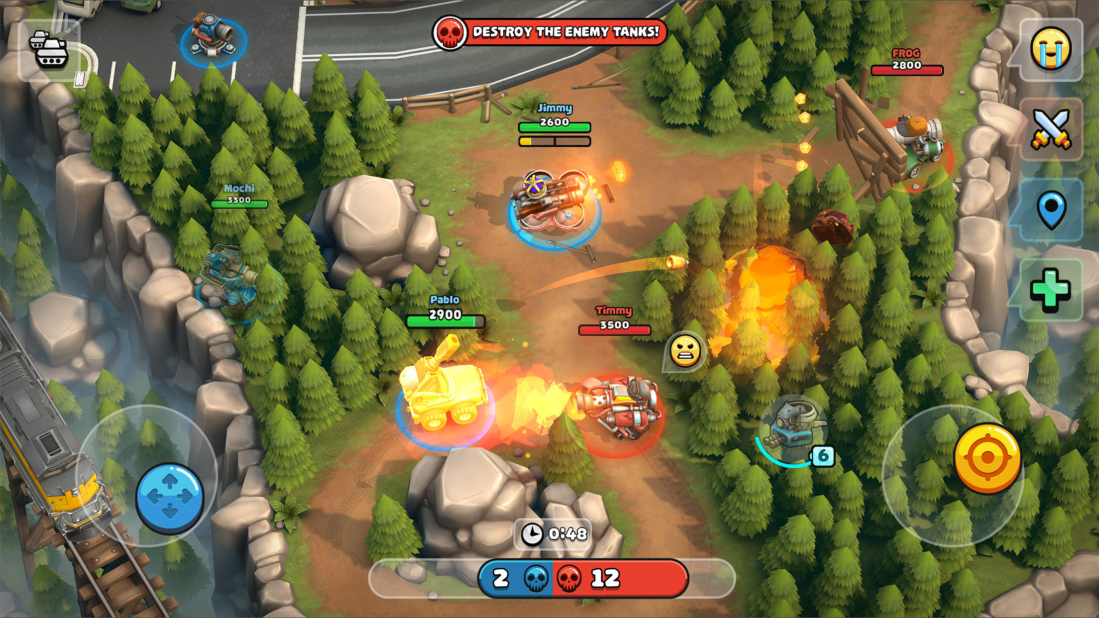 Pico Tanks: Multiplayer Mayhem Game Screenshot