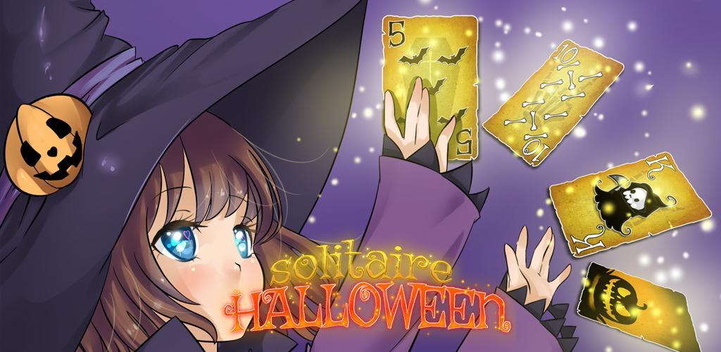 Banner of solitaire juego de Halloween 