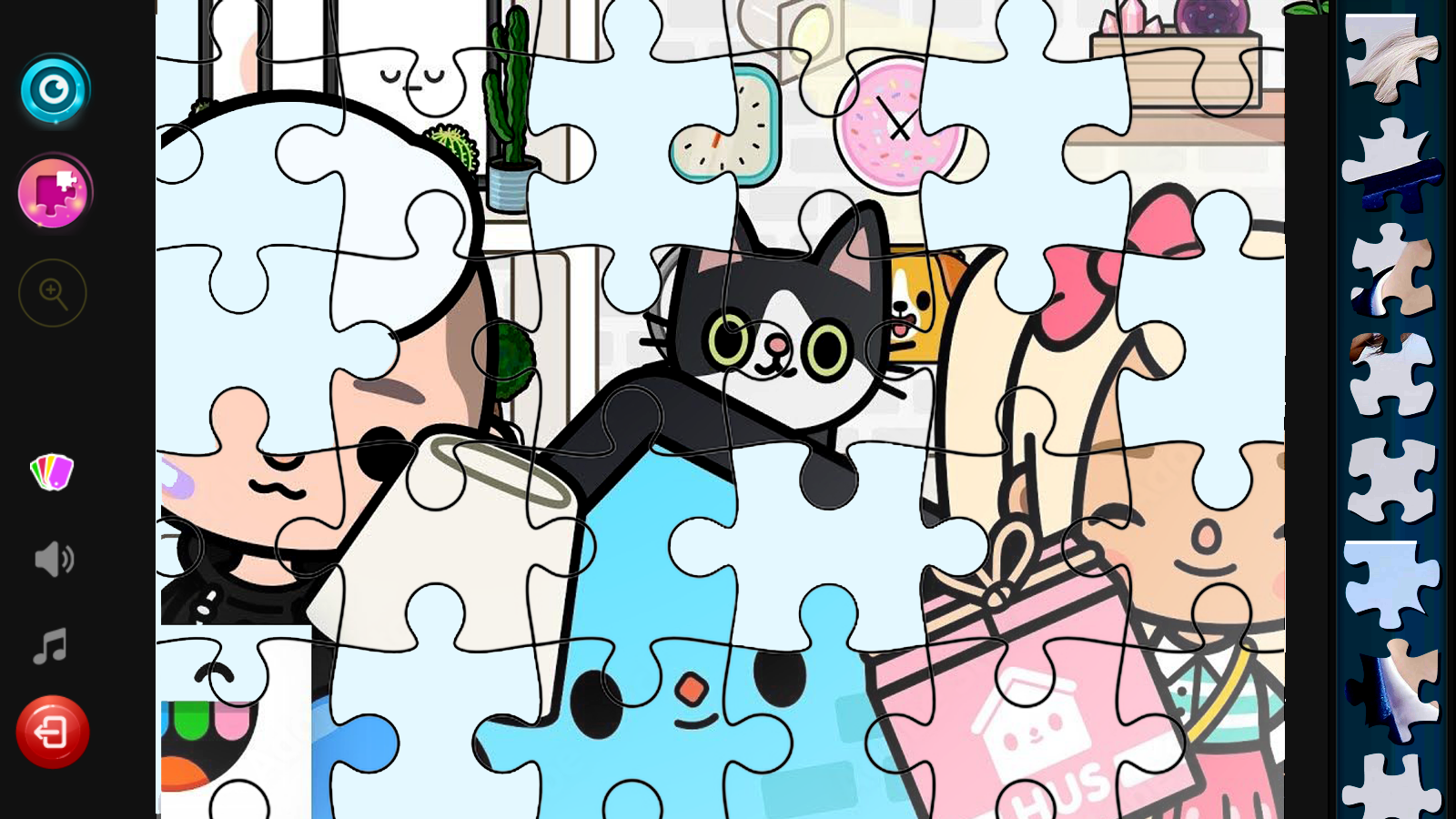 Miga Town Hotel Puzzle Jigsaw Game Screenshot