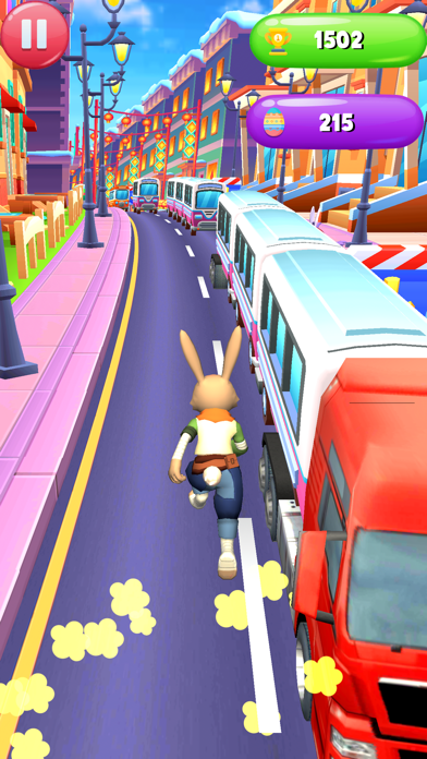 Easter Bunny Run Subway Runner Game Screenshot