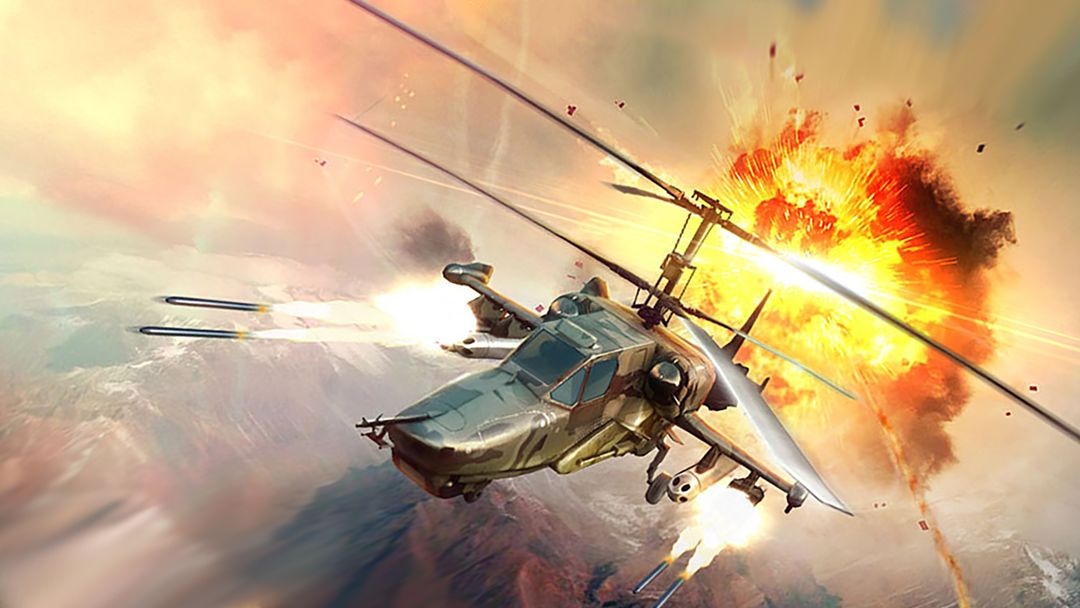 무장 한 헬리콥터 공습 게임 스크린 샷