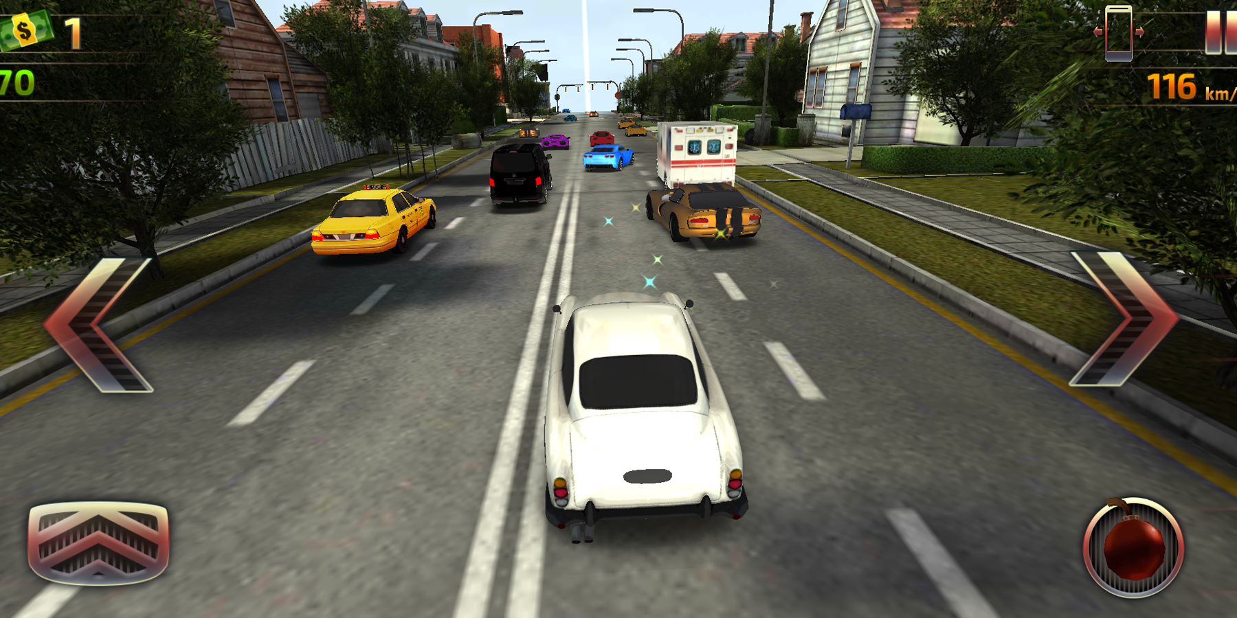 Screenshot 1 of 車の運転: 高速レース 1.0.0