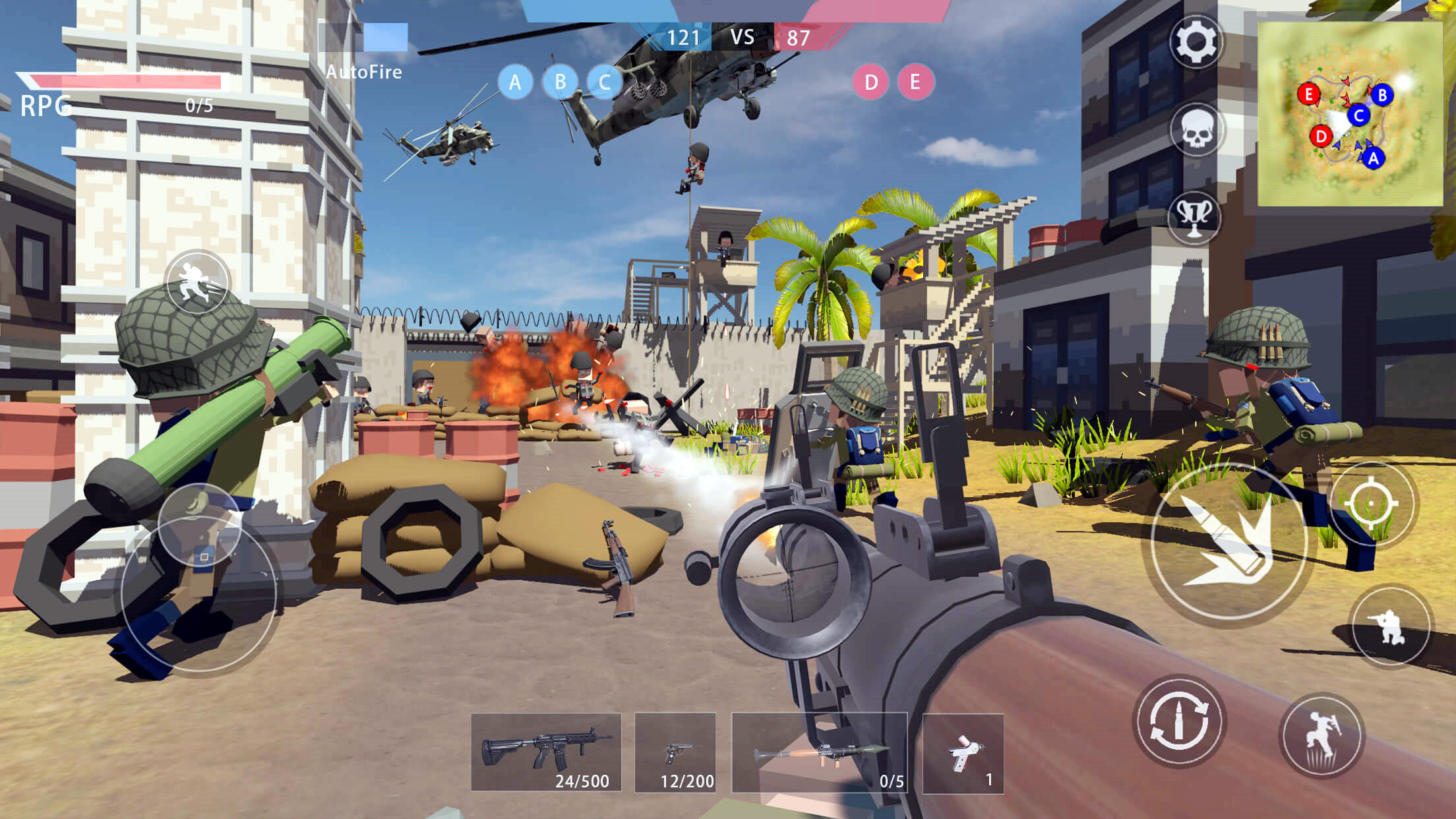 Screenshot of Voxel Battle Destruction