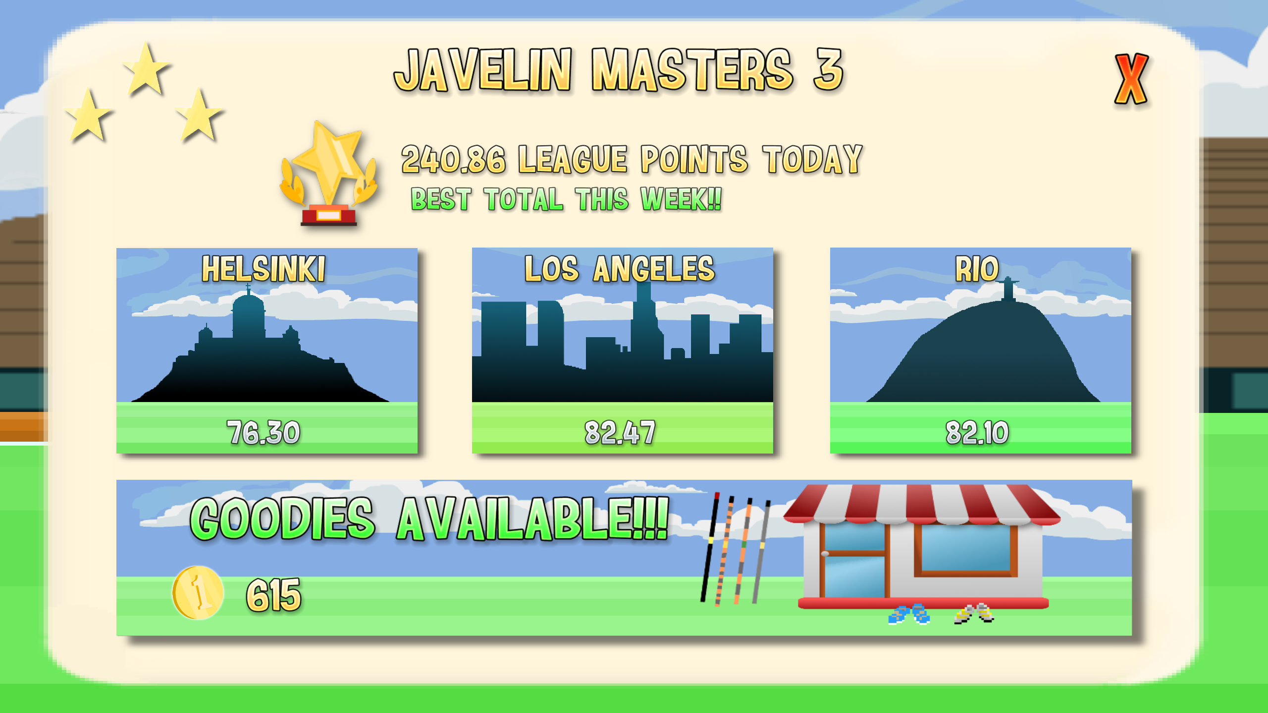 Javelin Masters 3 게임 스크린샷