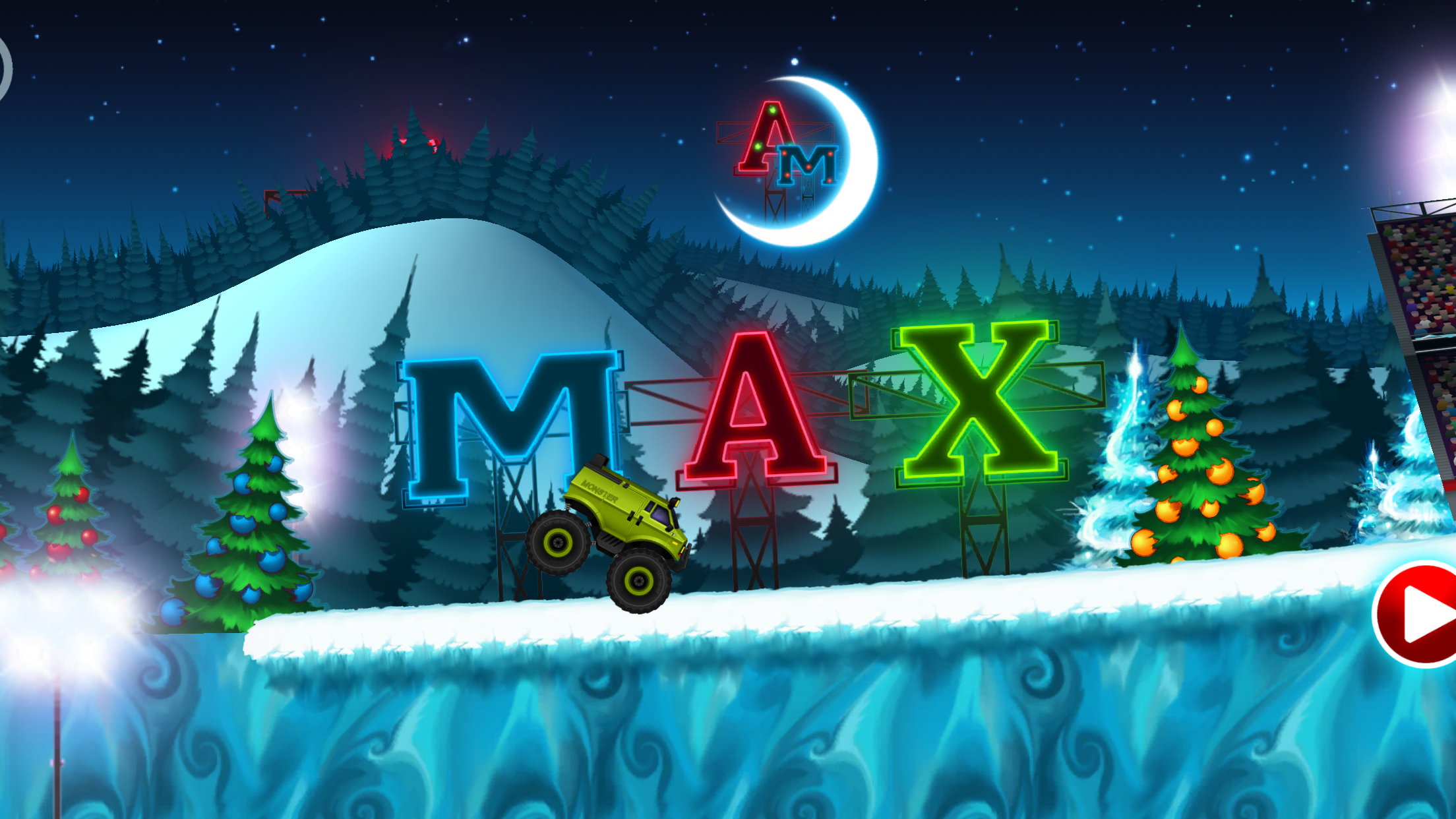 Cuplikan Layar Game Monster Truck Winter Racing