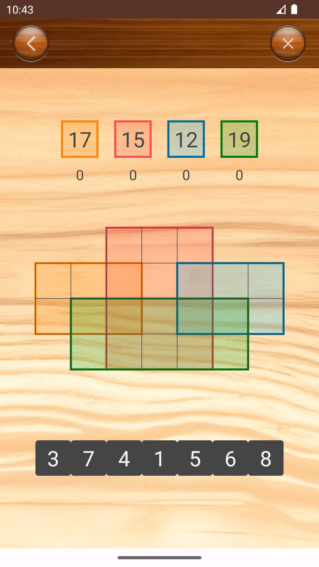 Place Numbers - Math Game Game Screenshot