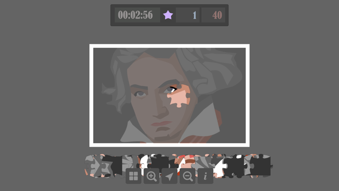 Beethoven Jigsaw Puzzle Game Screenshot