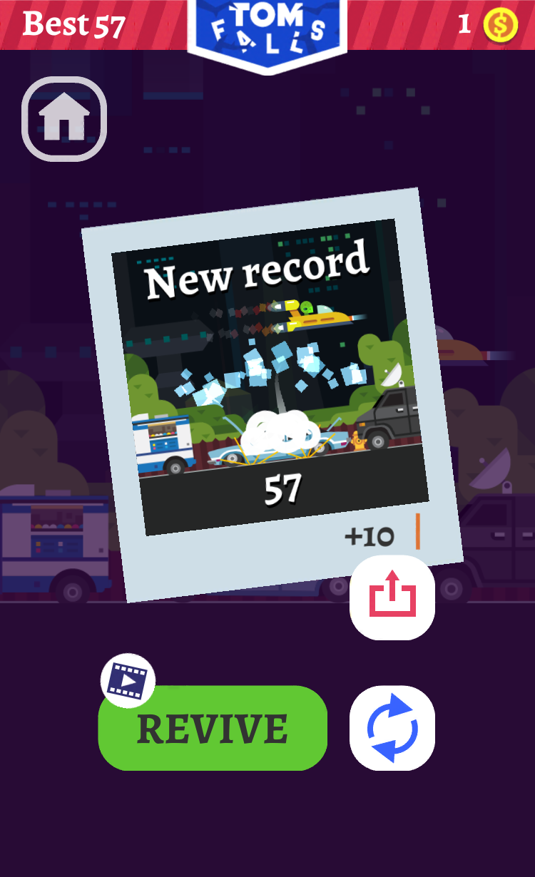 Tom Falls Game Screenshot