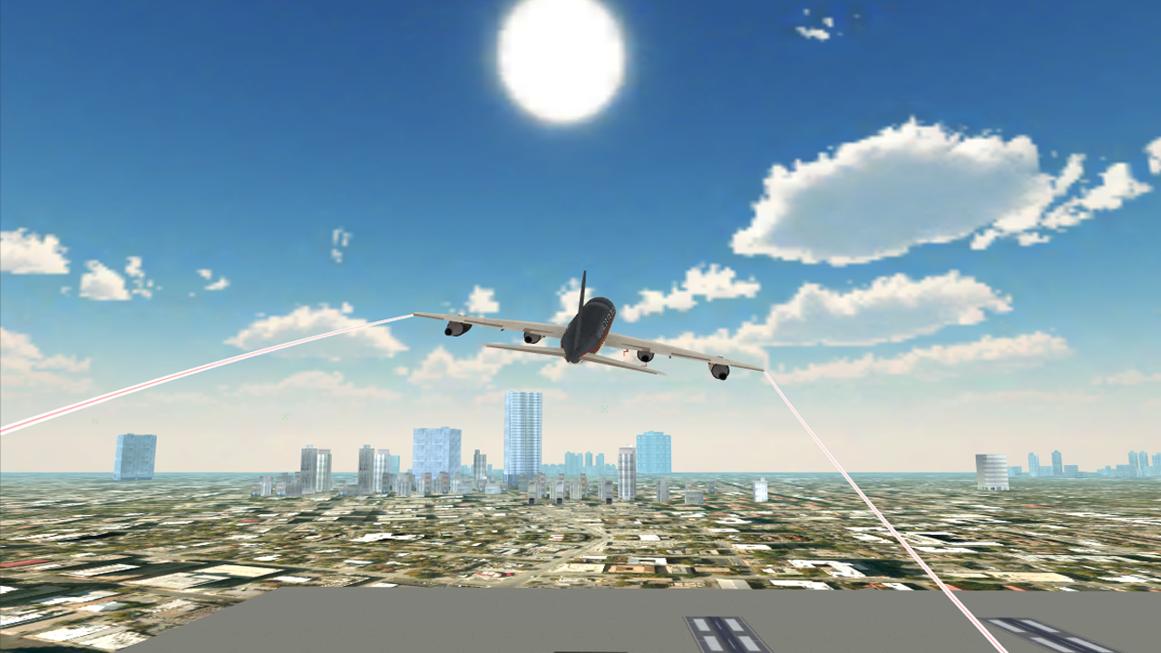 Screenshot 1 of 飛行模擬器城市飛機 1.2