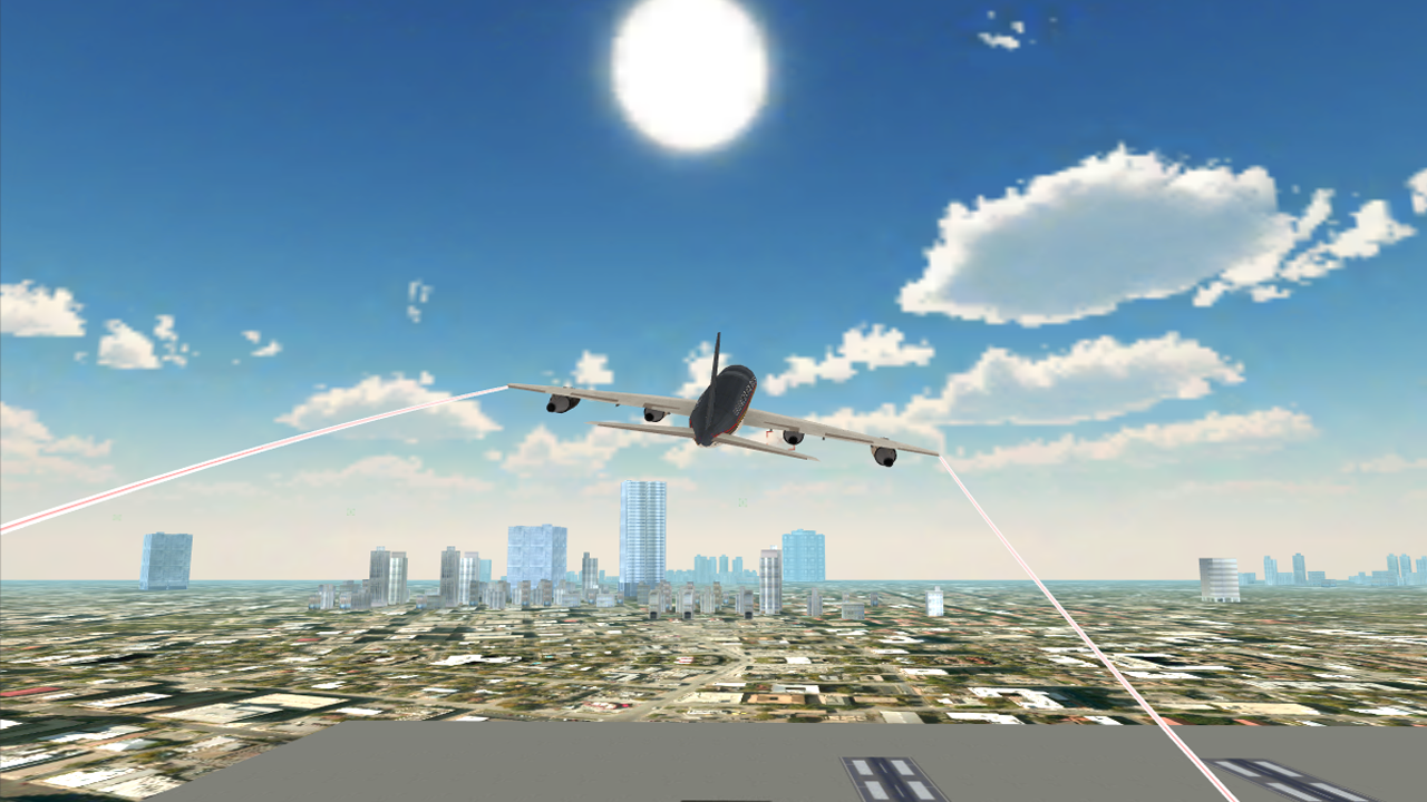 Flight Simulator City Airplane Game Screenshot