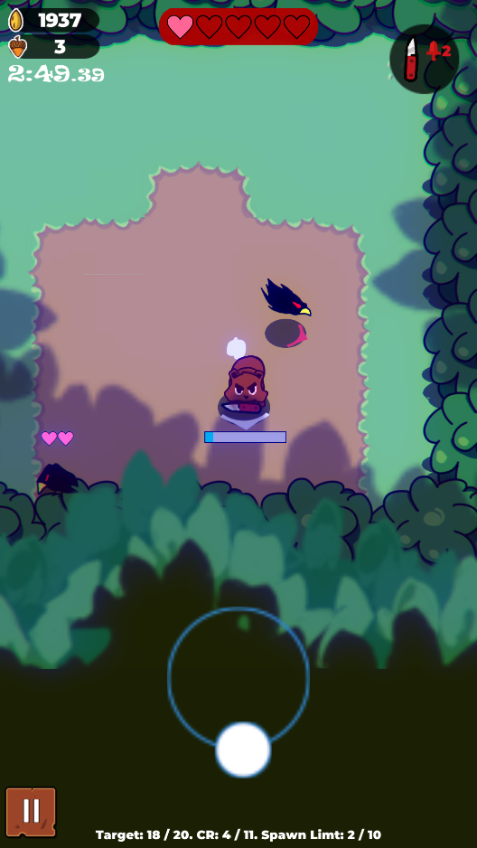 Captura de Tela do Jogo Get Nuts: Bicho Ação