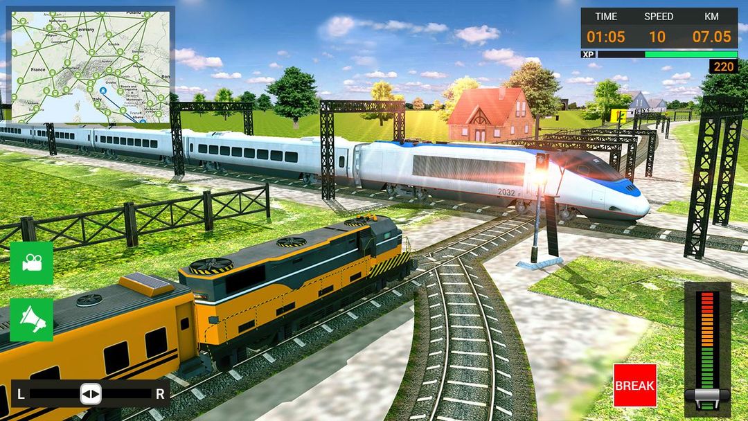 기차 시뮬레이터 무료 - Euro Train Simulator Free 2019 게임 스크린 샷