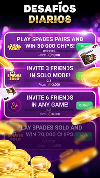Captura de Pantalla del Juego VIP Spades - Juego de Picas