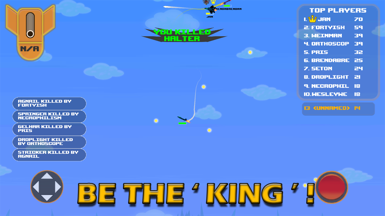 Screenshot of planes.io : free your wings