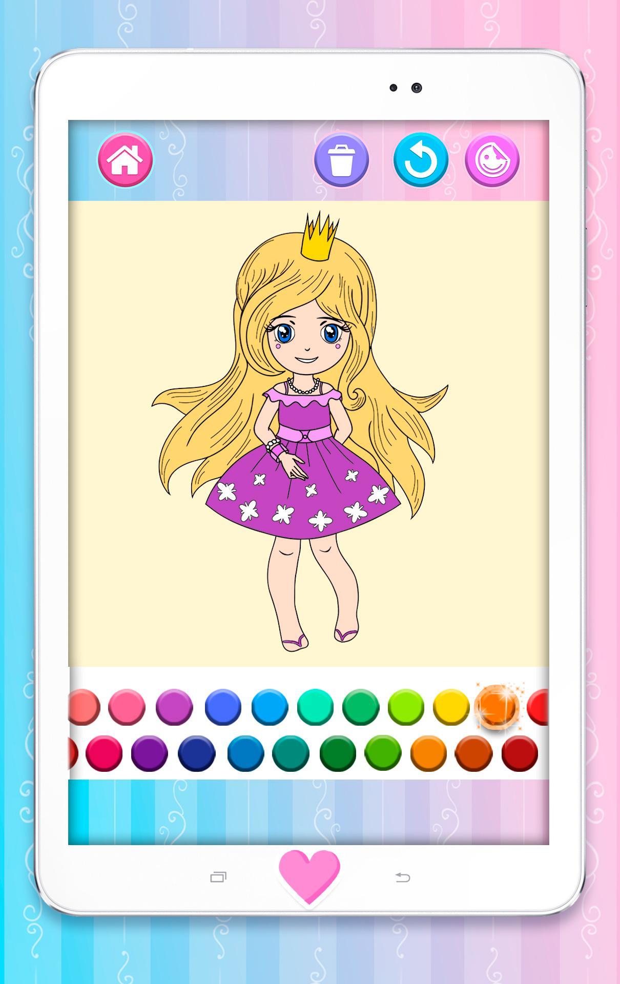 Princess Coloring Pages 게임 스크린 샷