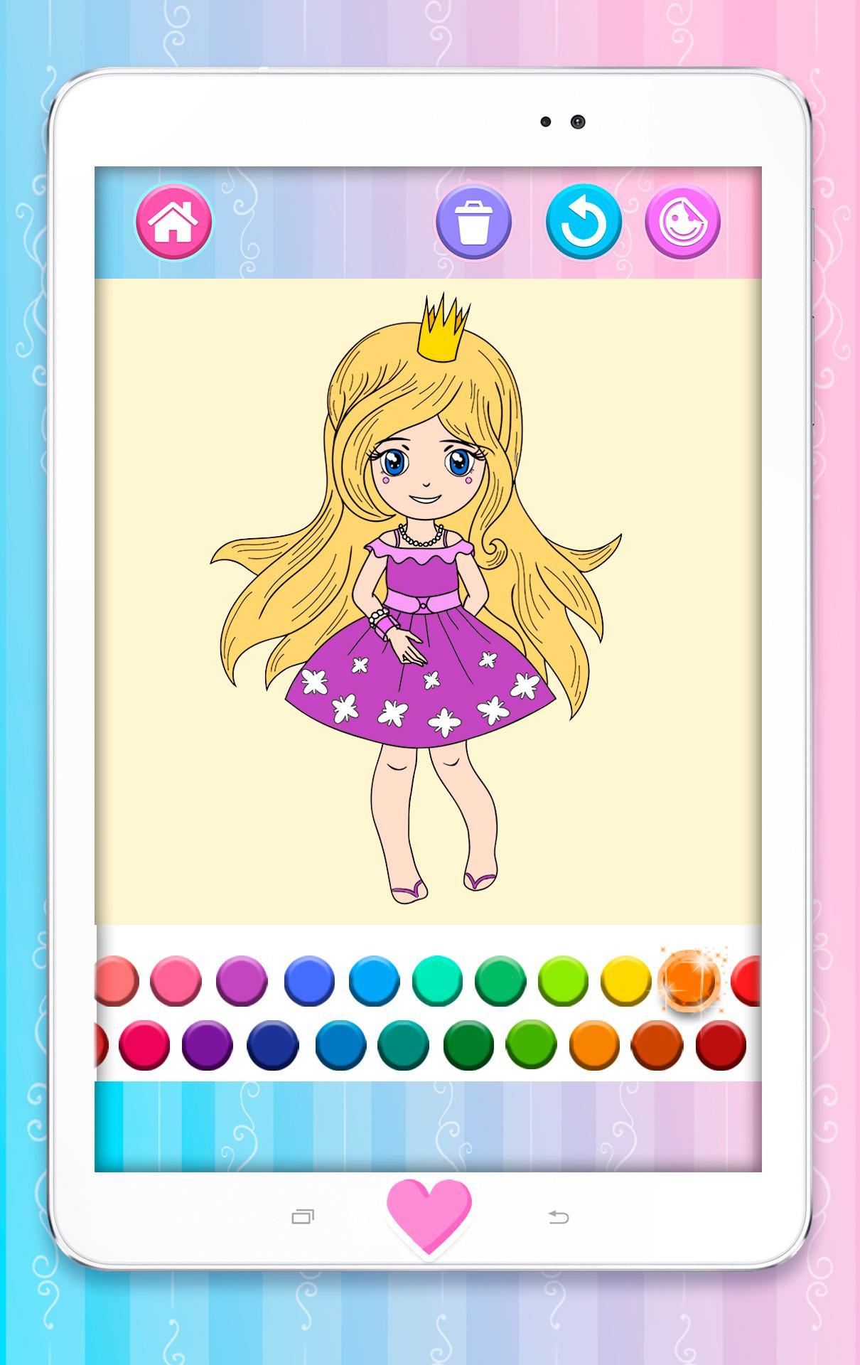 Ảnh chụp màn hình Princess Coloring Pages