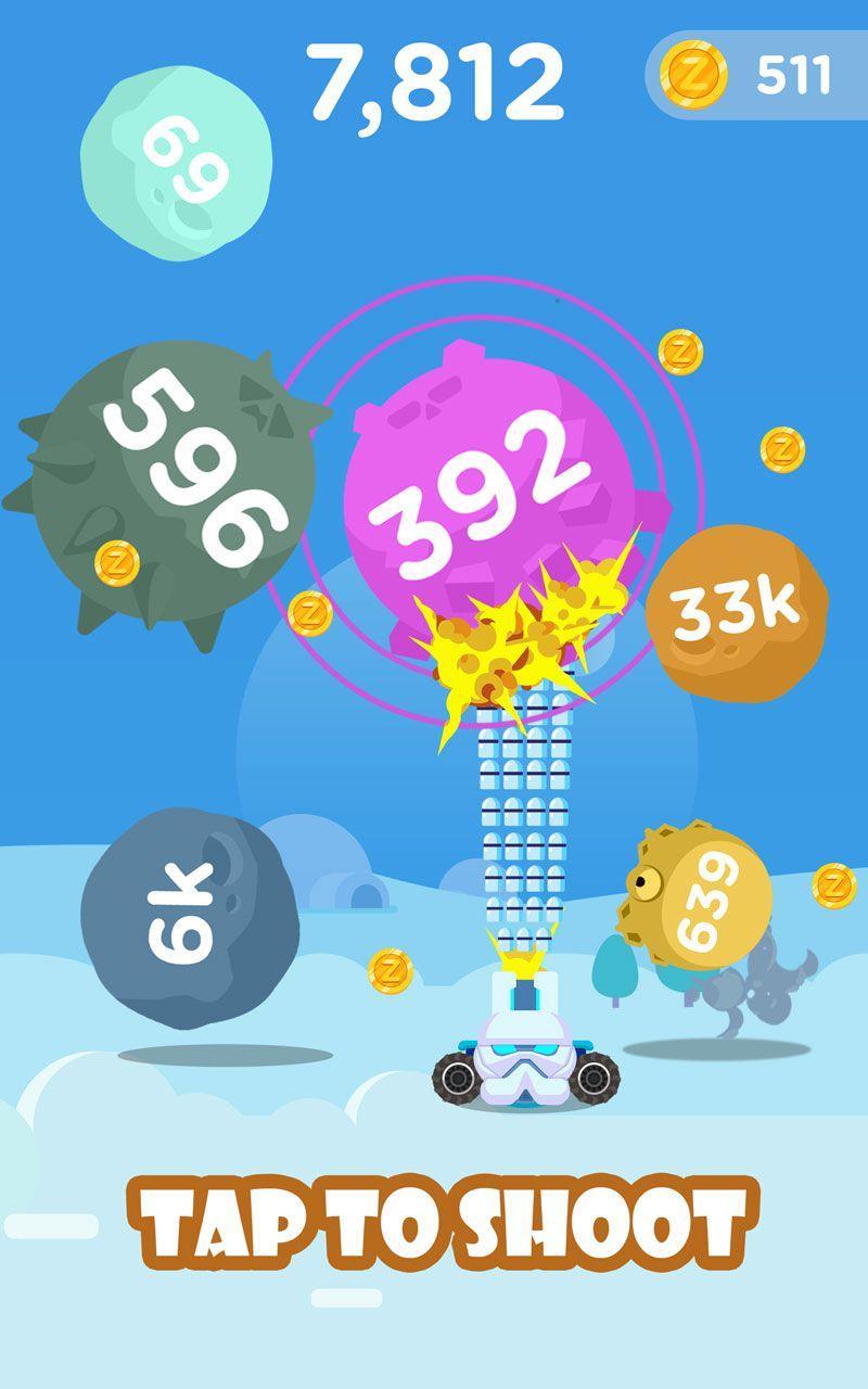 Alien Shooter: Bounce Ball Blast, Jump Ball Shoot Game Screenshot