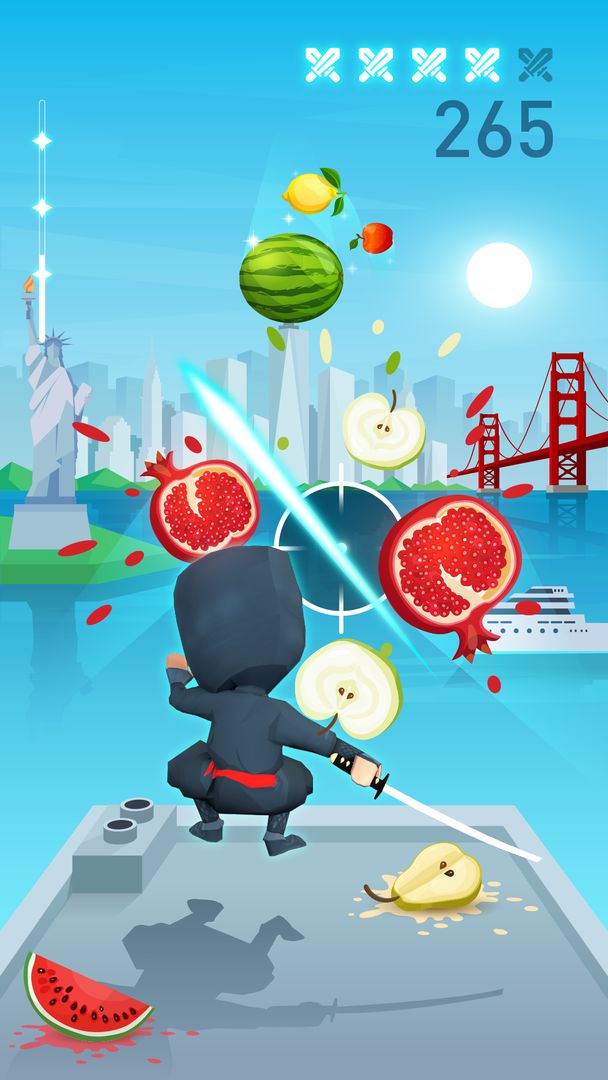 Chop Ninja : EDM Chop Fruit Game ภาพหน้าจอเกม