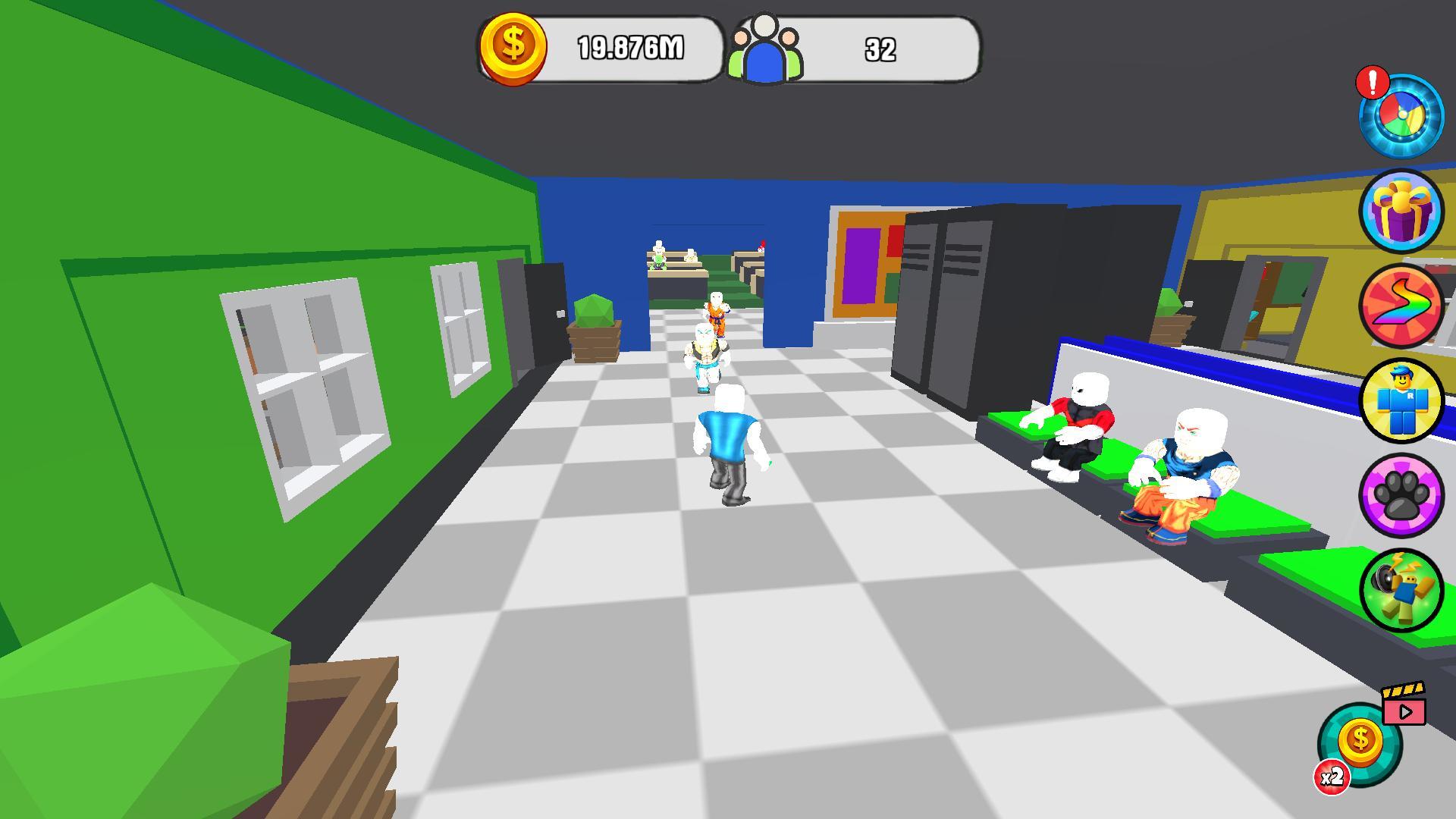 Obby : School Tycoon. Game Screenshot