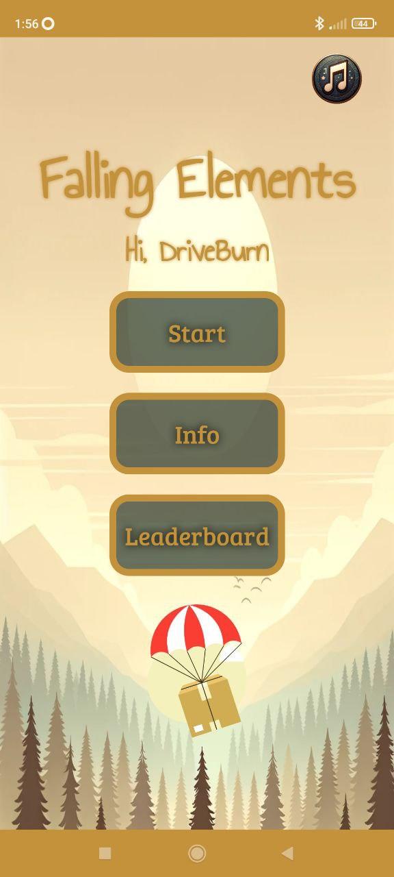 Falling Elements Game Screenshot