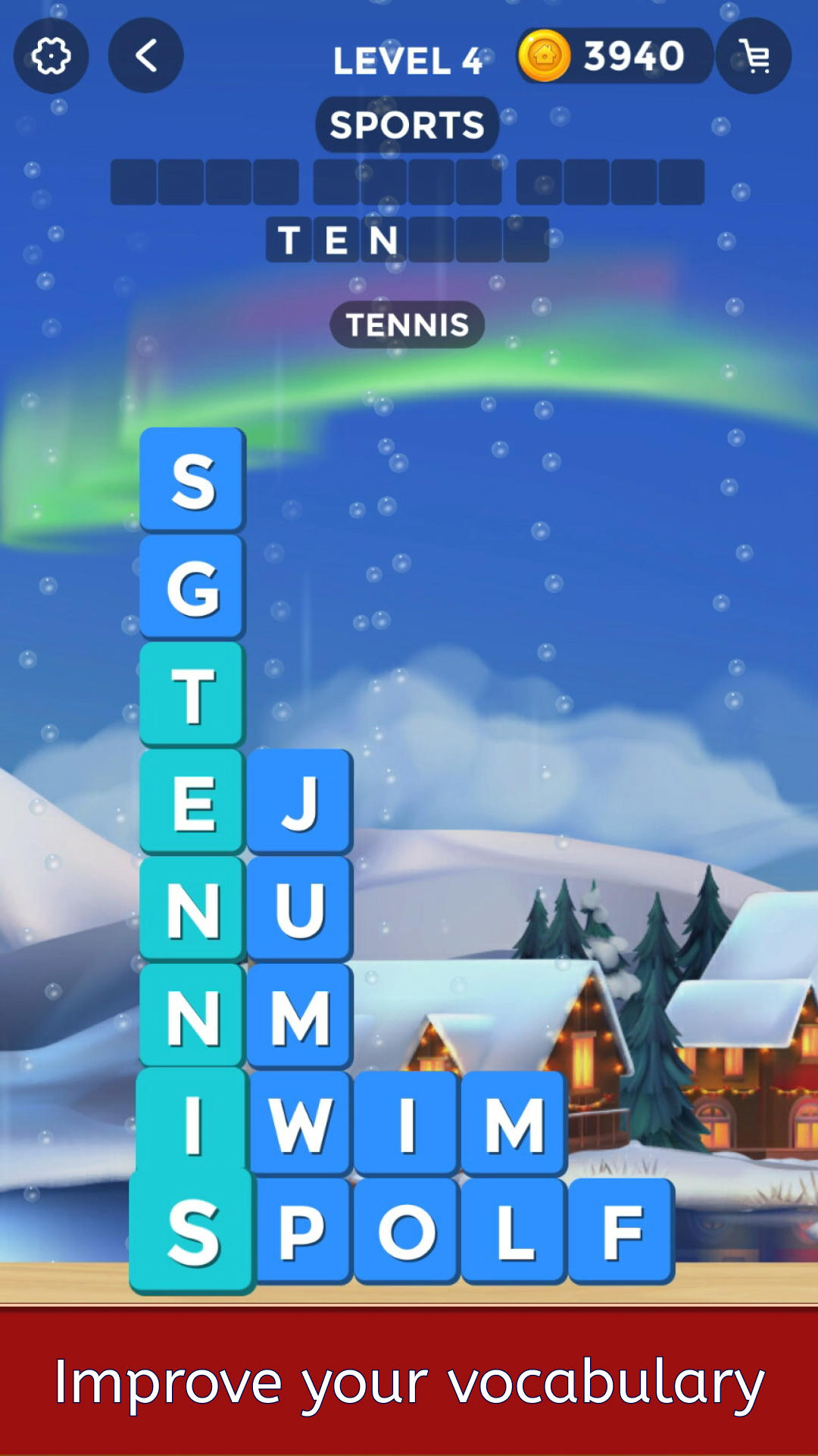 Senior Word Stacks screenshot game