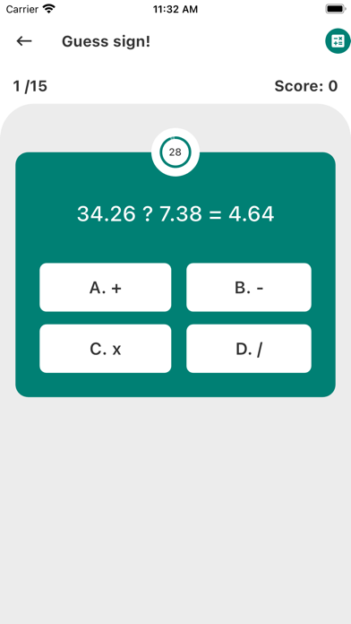 Math Fluent screenshot game