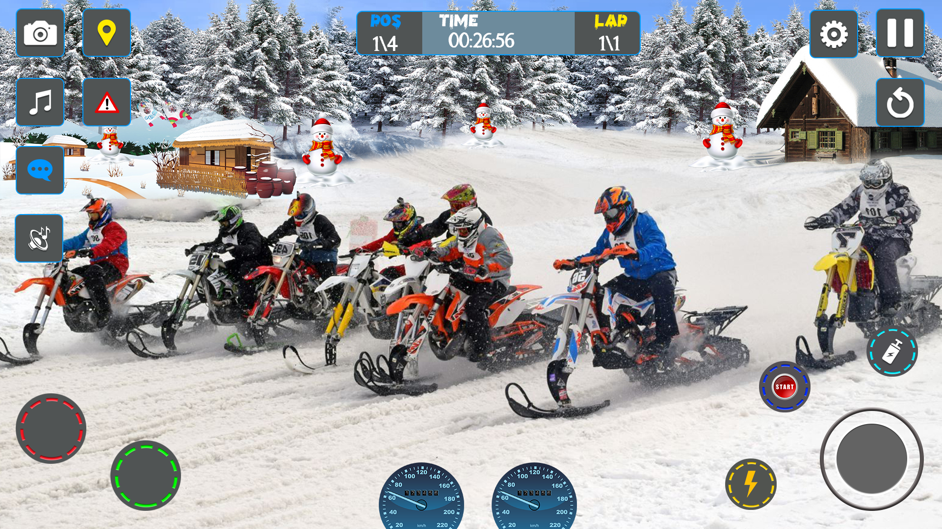Скриншот игры Sled Racing Snowcross Games