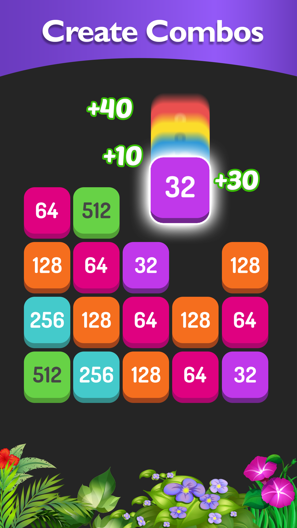 Match the Number - 2048 Game Game Screenshot