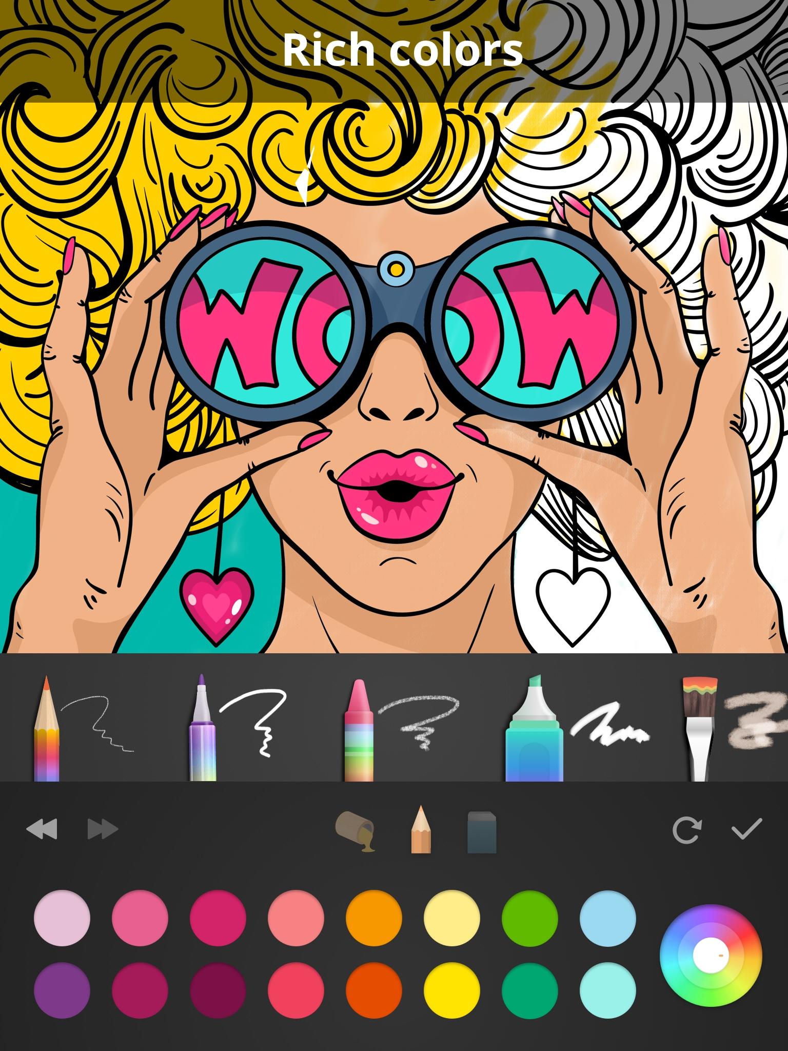 Captura de Tela do Jogo Girls Coloring Book