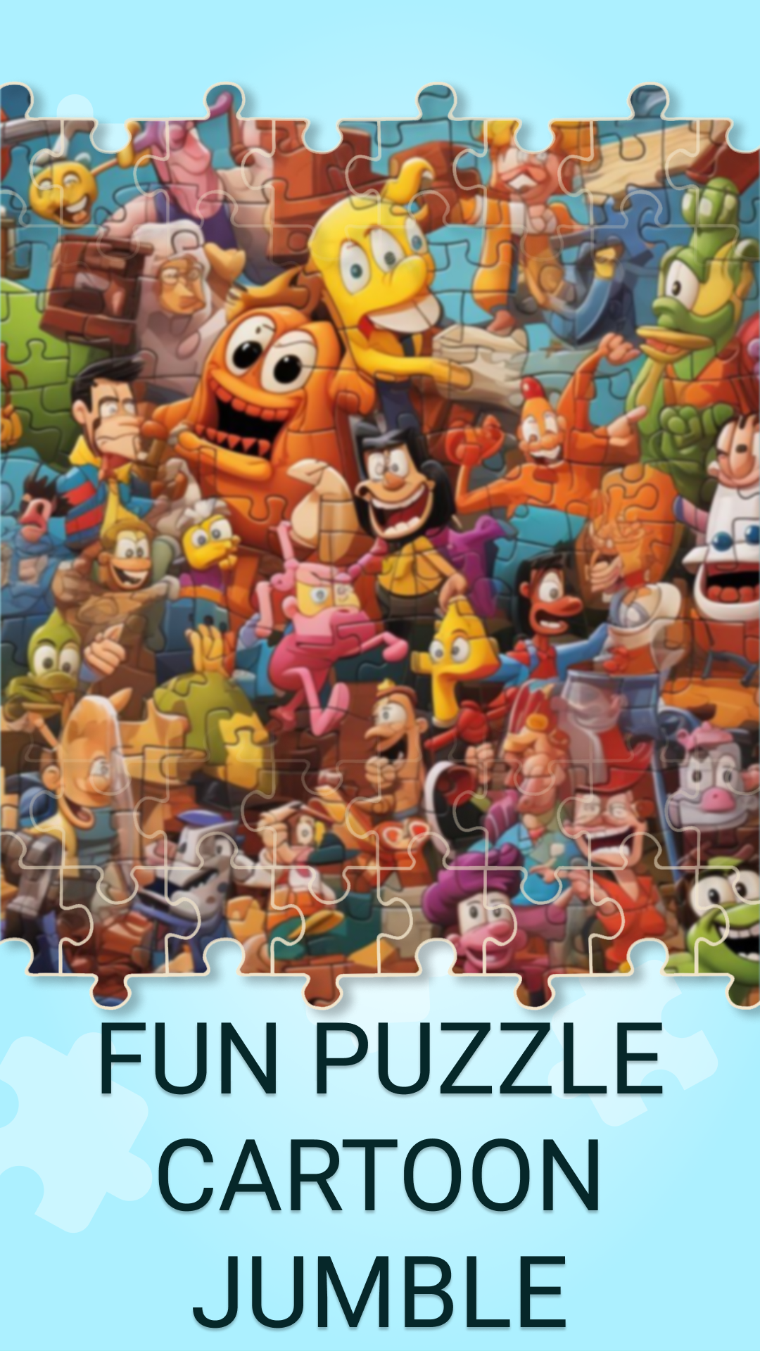 Сartoon Jumble Jigsaw Puzzle Game Screenshot