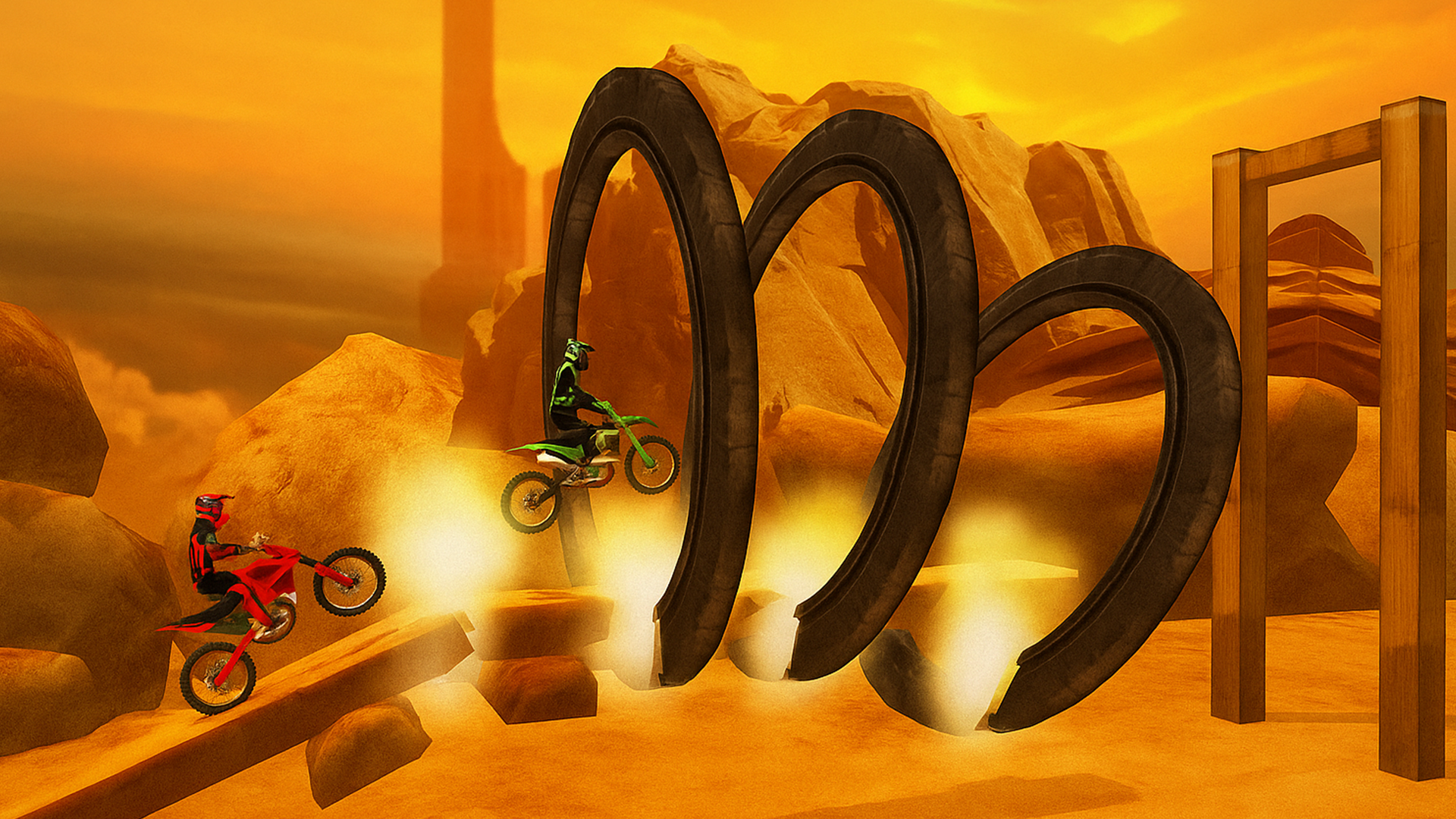 バイクスタント3Dバイクレースゲーム ゲームのスクリーンショット