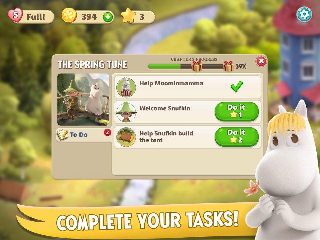 Moomin: Puzzle & Design screenshot game