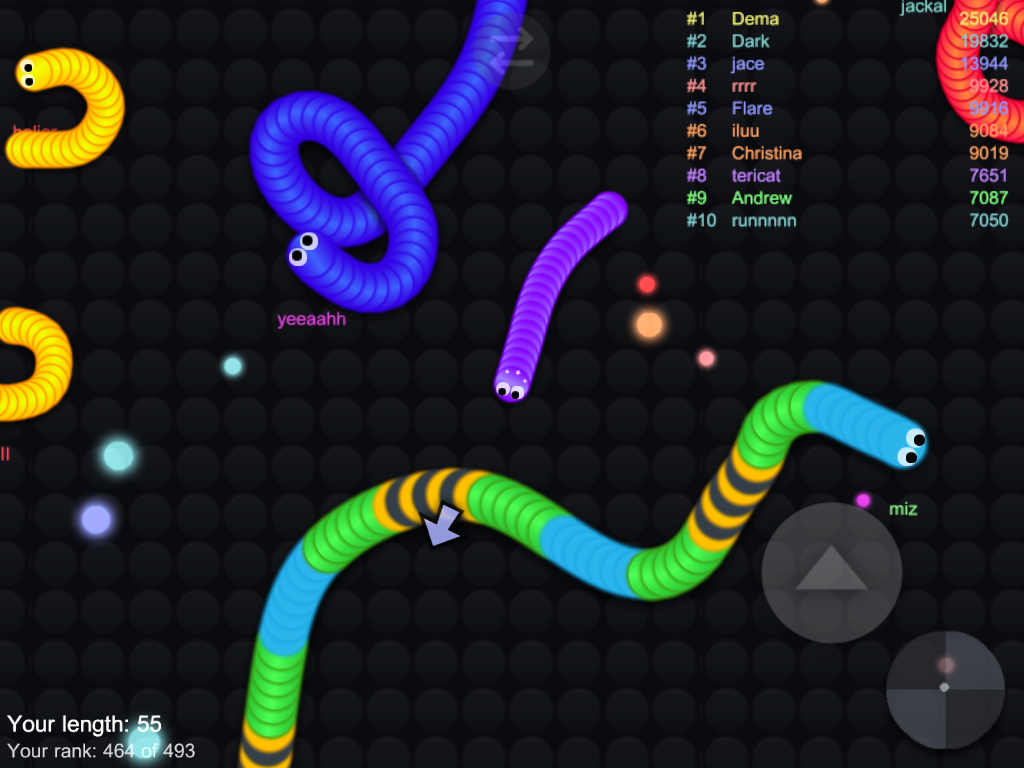 Snake Snither Battle IO 2017 Game Screenshot