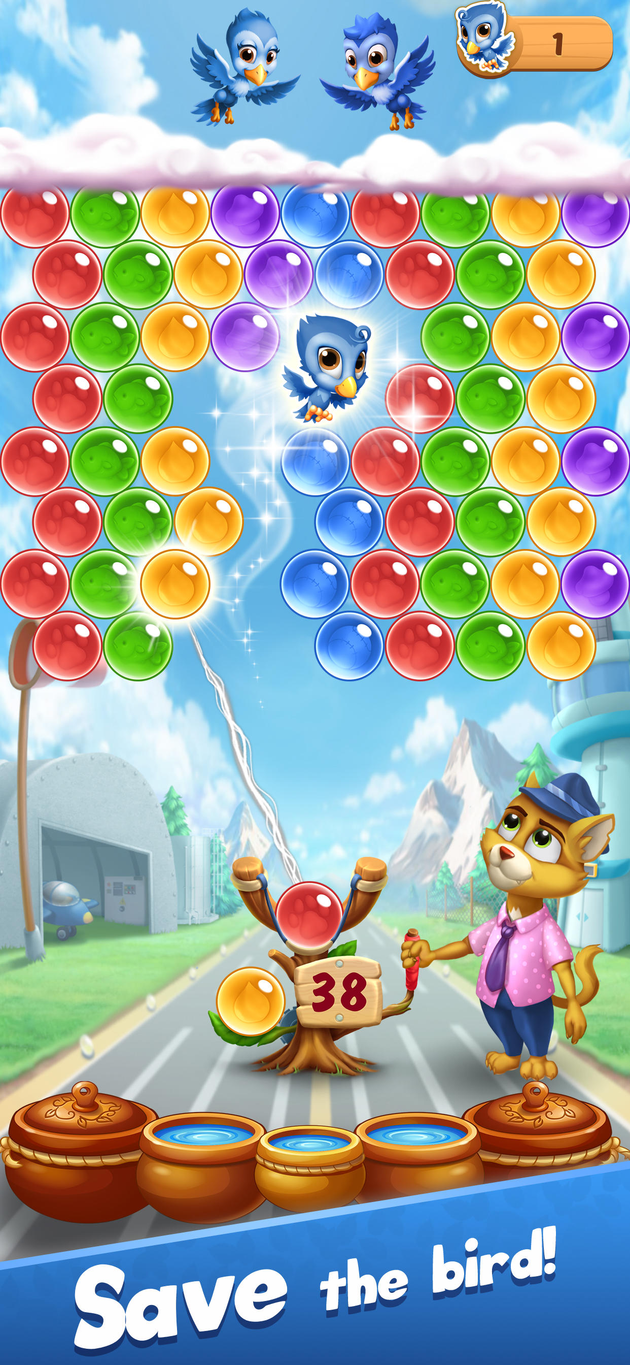 Cuplikan Layar Game Bubble Pop: Forest Rescue