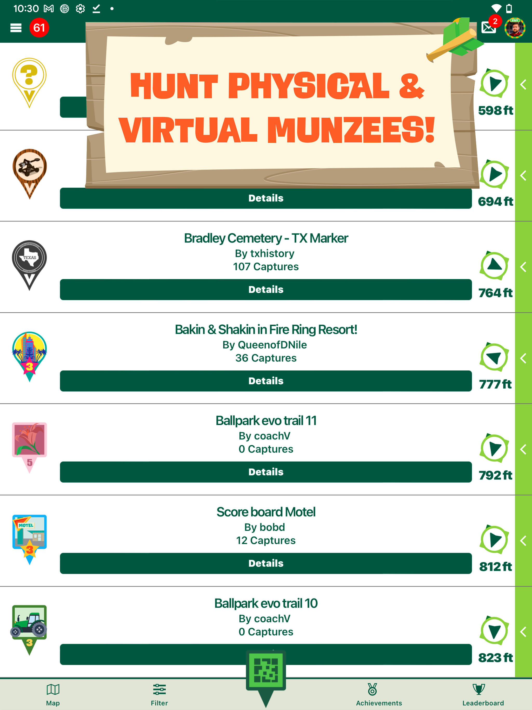 Cuplikan Layar Game Munzee